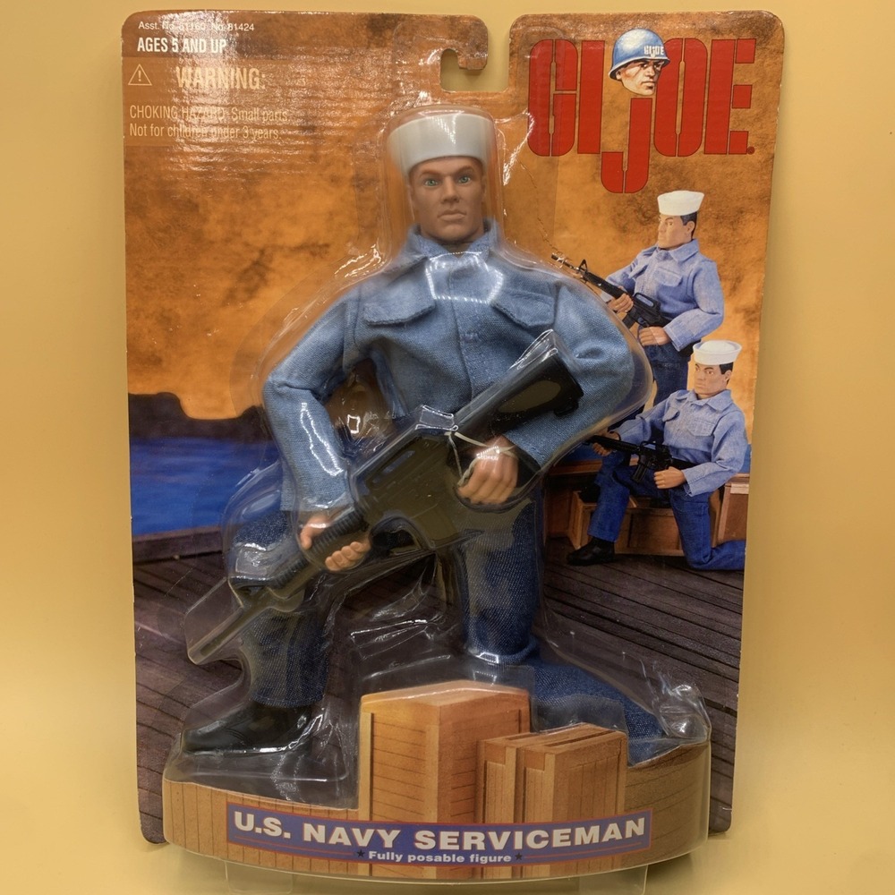90's Action Figure Posable Figure GI Joe US Navy Service Man New In Package
